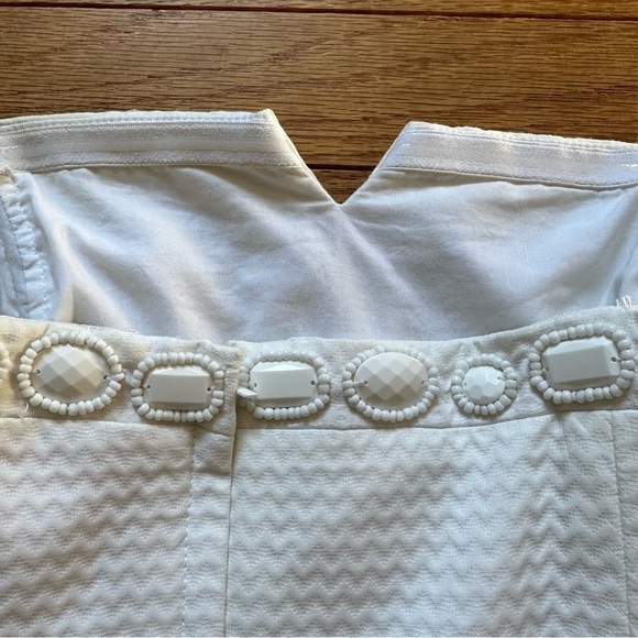 Lilly Pulitzer Brown Dress Printed Jacquard Lace by the Docks - Picture 9 of 10